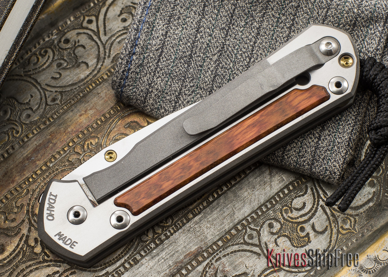 Chris Reeve Knives: Large Sebenza 21 - Snakewood Inlay