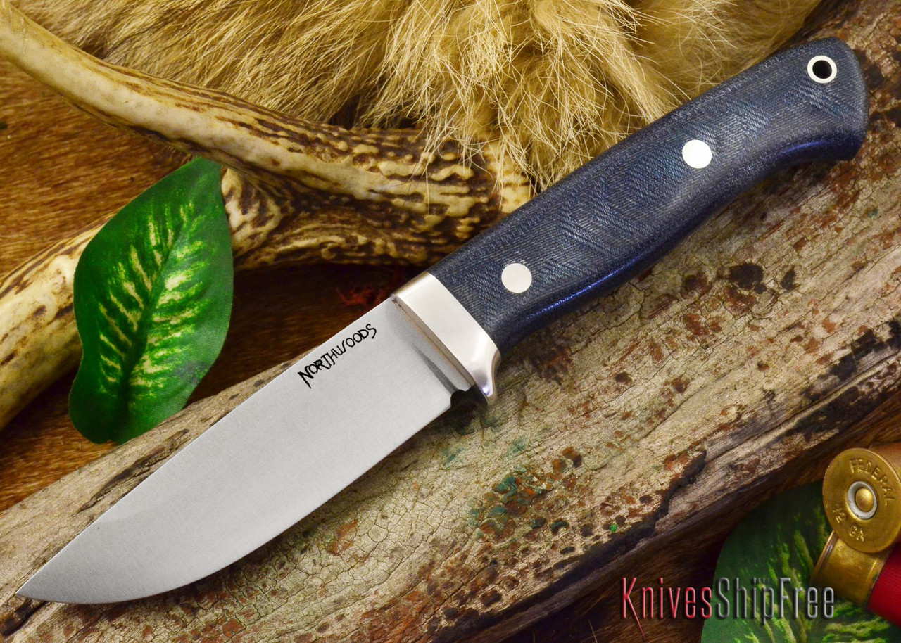 Northwoods Knives: Mackinaw - Blue Denim Micarta