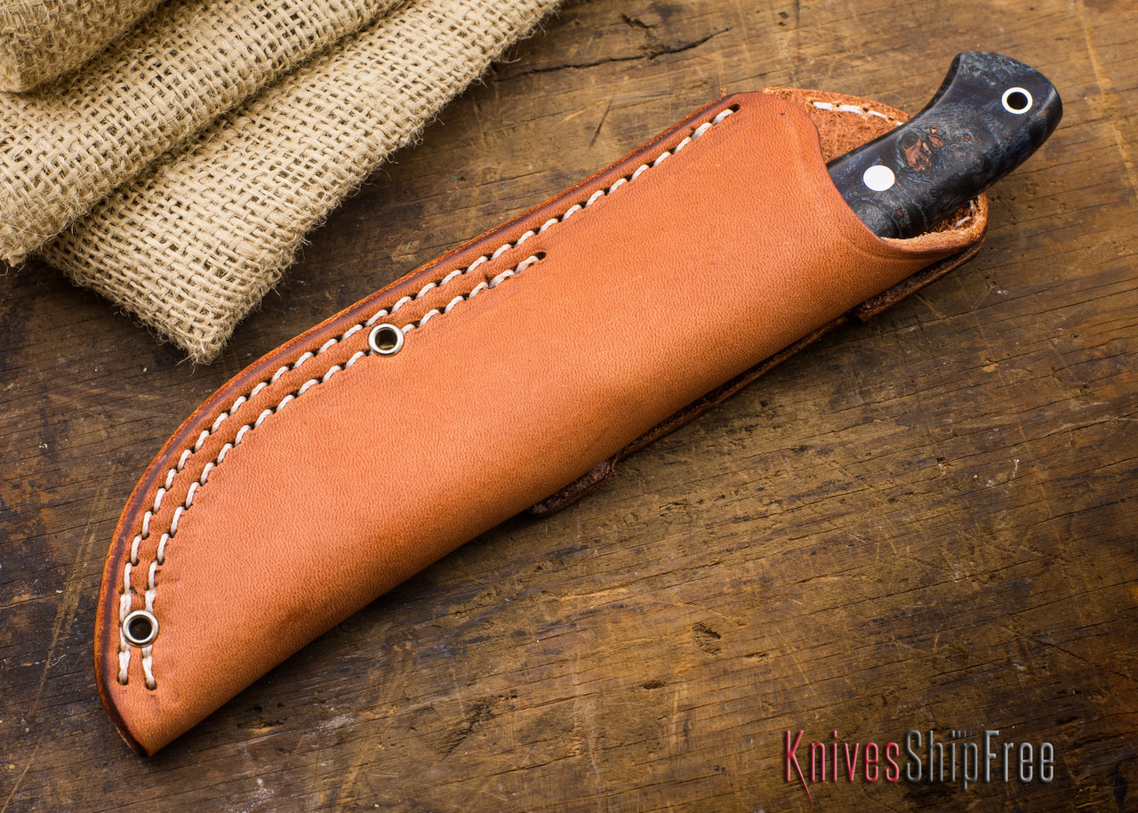 Northwoods Knives: Mackinaw - Red Linen Micarta - Black Phenolic Pins