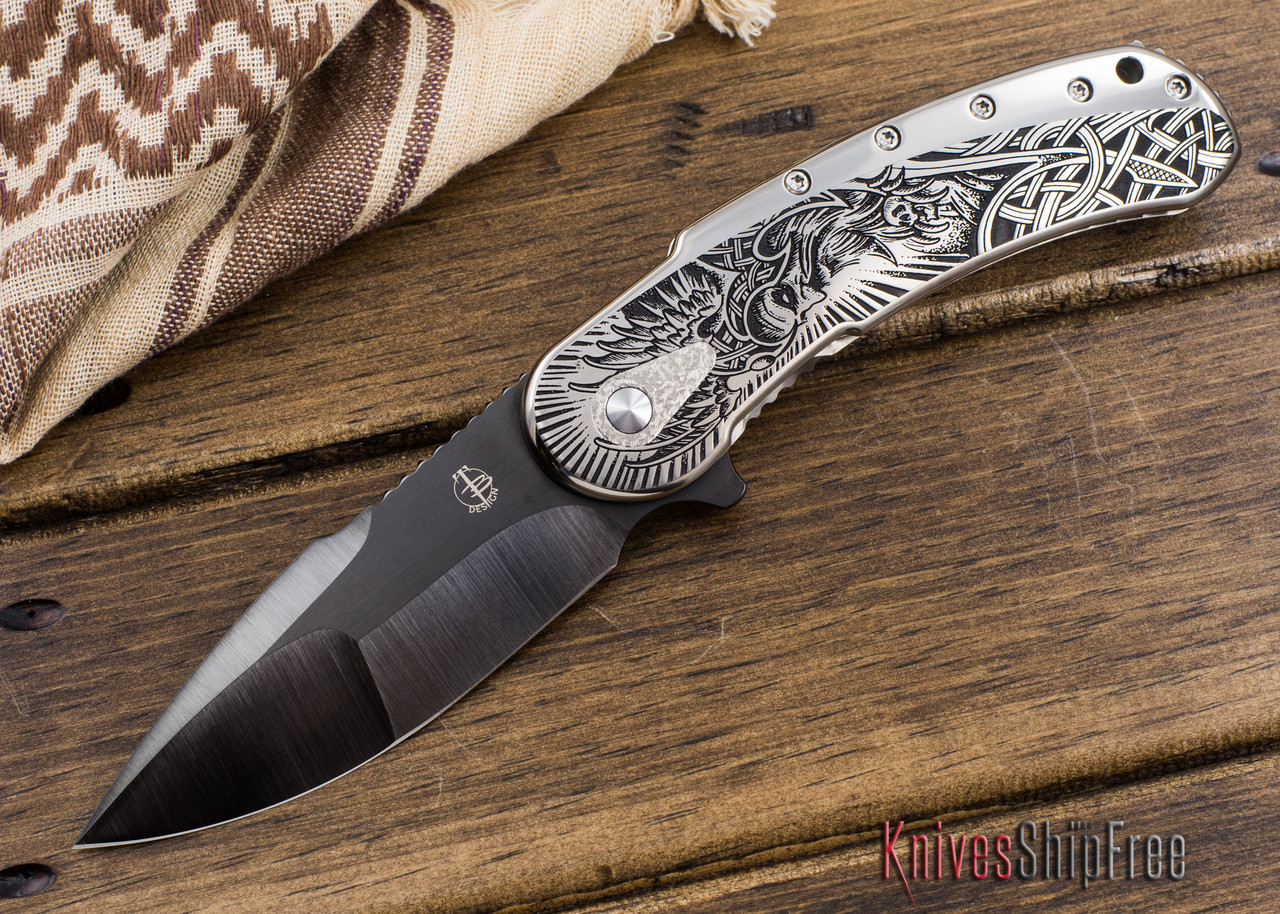 Todd Begg Knives: Custom Bodega Prototype - Norse Engraving