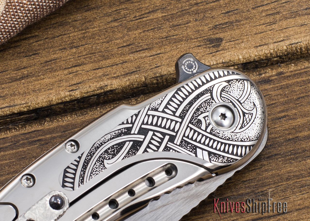 Todd Begg Knives: Custom Bodega Prototype - Norse Engraving