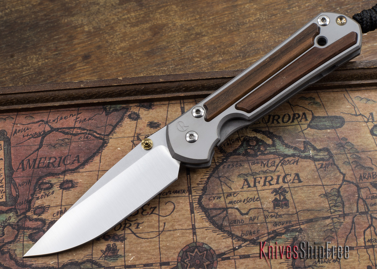 Chris Reeve Knives: Small Sebenza 21 - Macassar Ebony Inlay