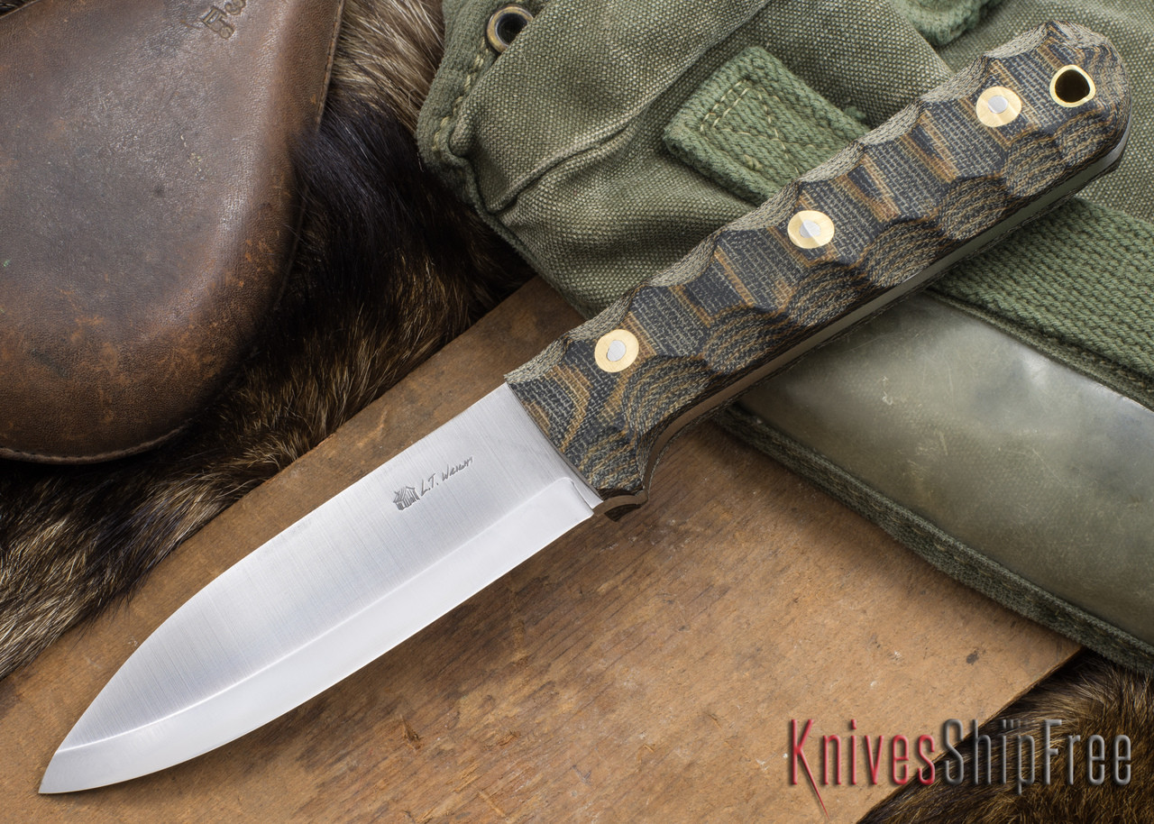 L.T. Wright Knives: Genesis - Scandi Grind - CPM 3V - Mountain