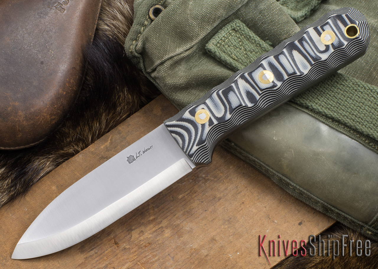 L.T. Wright Knives: Genesis - Scandi Grind - CPM 3V - Mountain