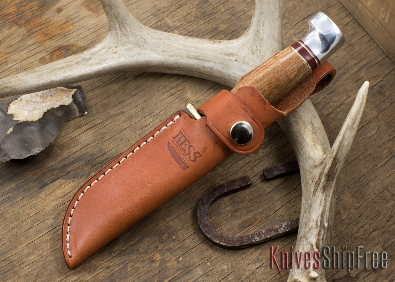Hess Knifeworks: Pioneer - Maple Burl - 122206