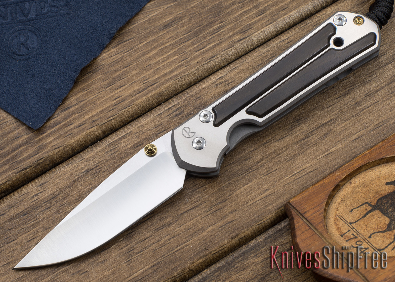 Chris Reeve Knives: Large Sebenza 21 - Macassar Ebony Inlay