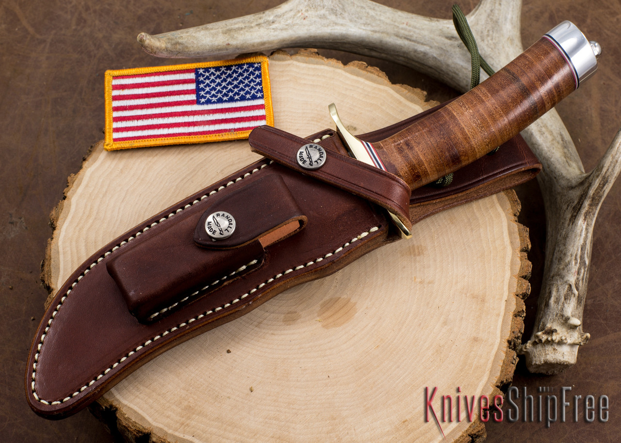Randall Made Knives: Model 4-6F Fighter - Stacked Leather