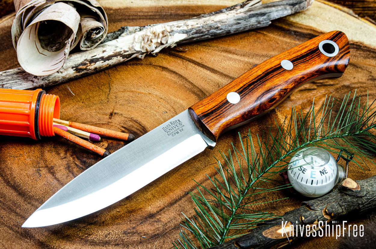 Bark River Knives Aurora Scandi 3V Desert Ironwood 1