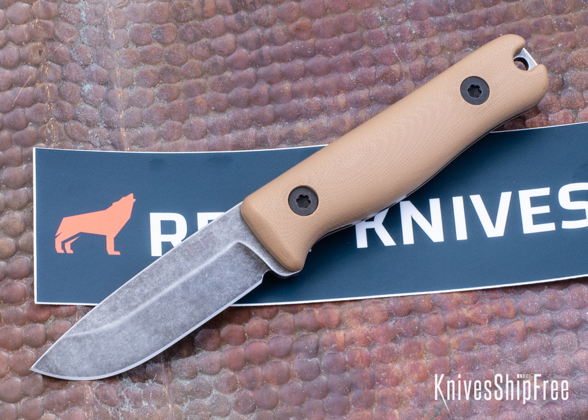 Reiff Knives F4 Bushcraft Survival Knife Black G10 CPM3V Acid