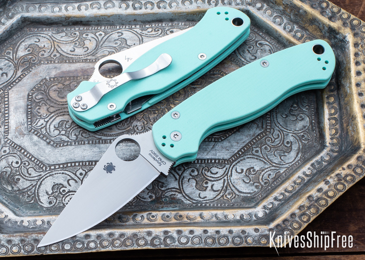 Spyderco Para 2 Plain Edge Black G10 CPMS45VN