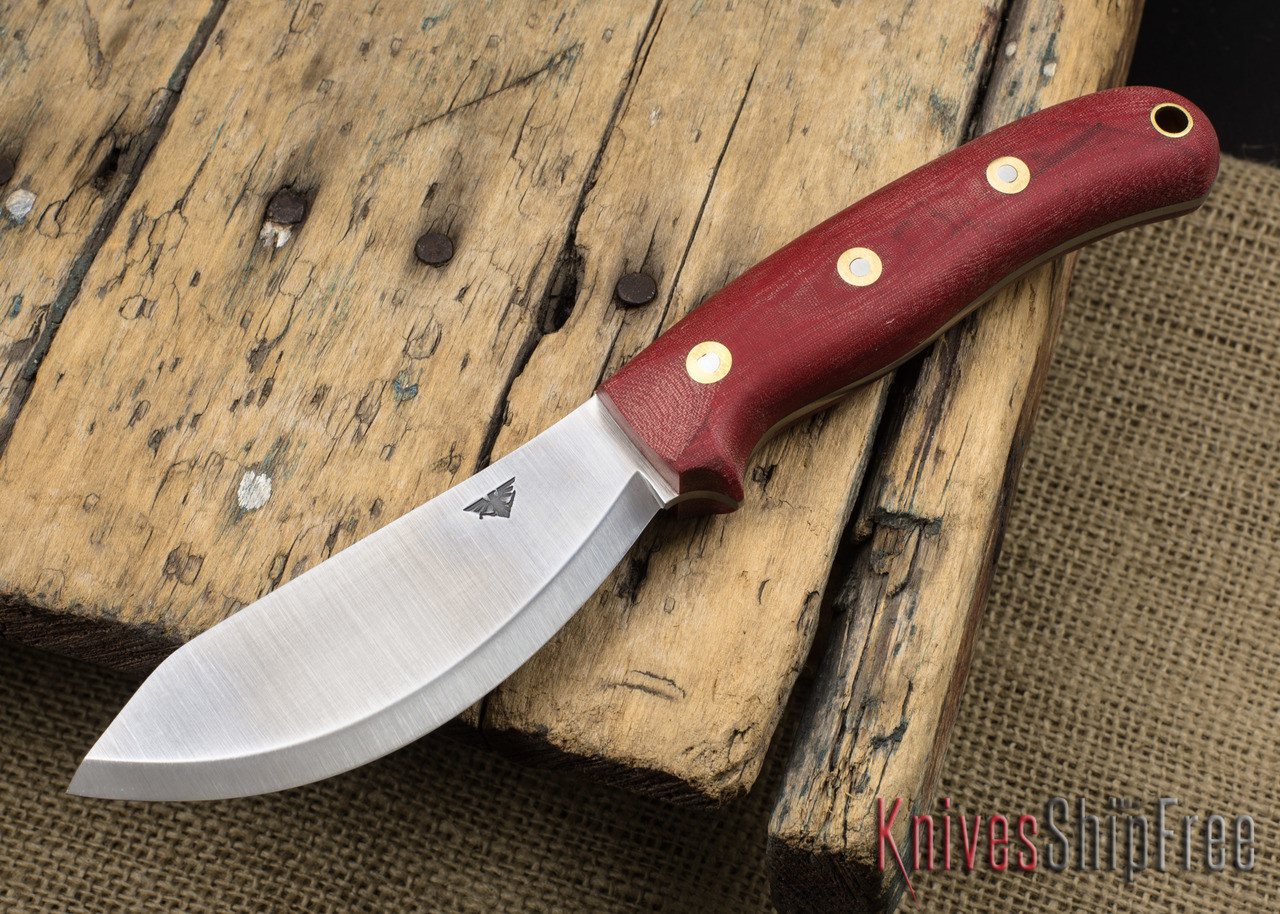 L.T. Wright Knives JX2 Jessmuk Double Red Micarta
