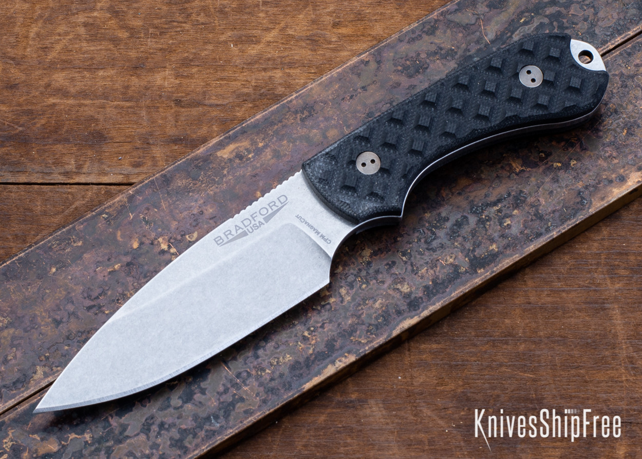 Bradford Knives Guardian 3 Textured Black G10 CPM MagnaCut