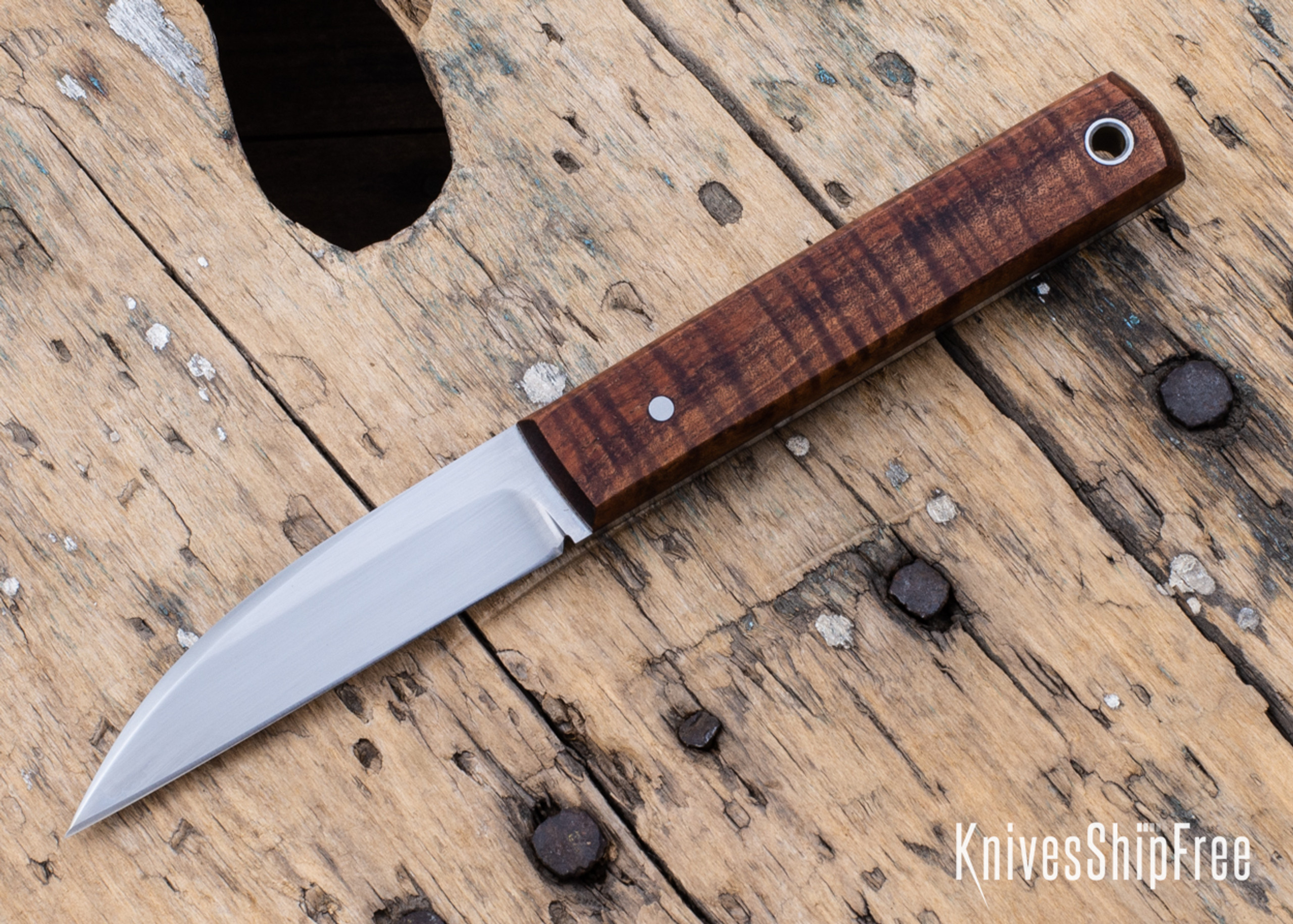 Bradshaw Blades Custom Utility Wharnie Curly Koa AEBL