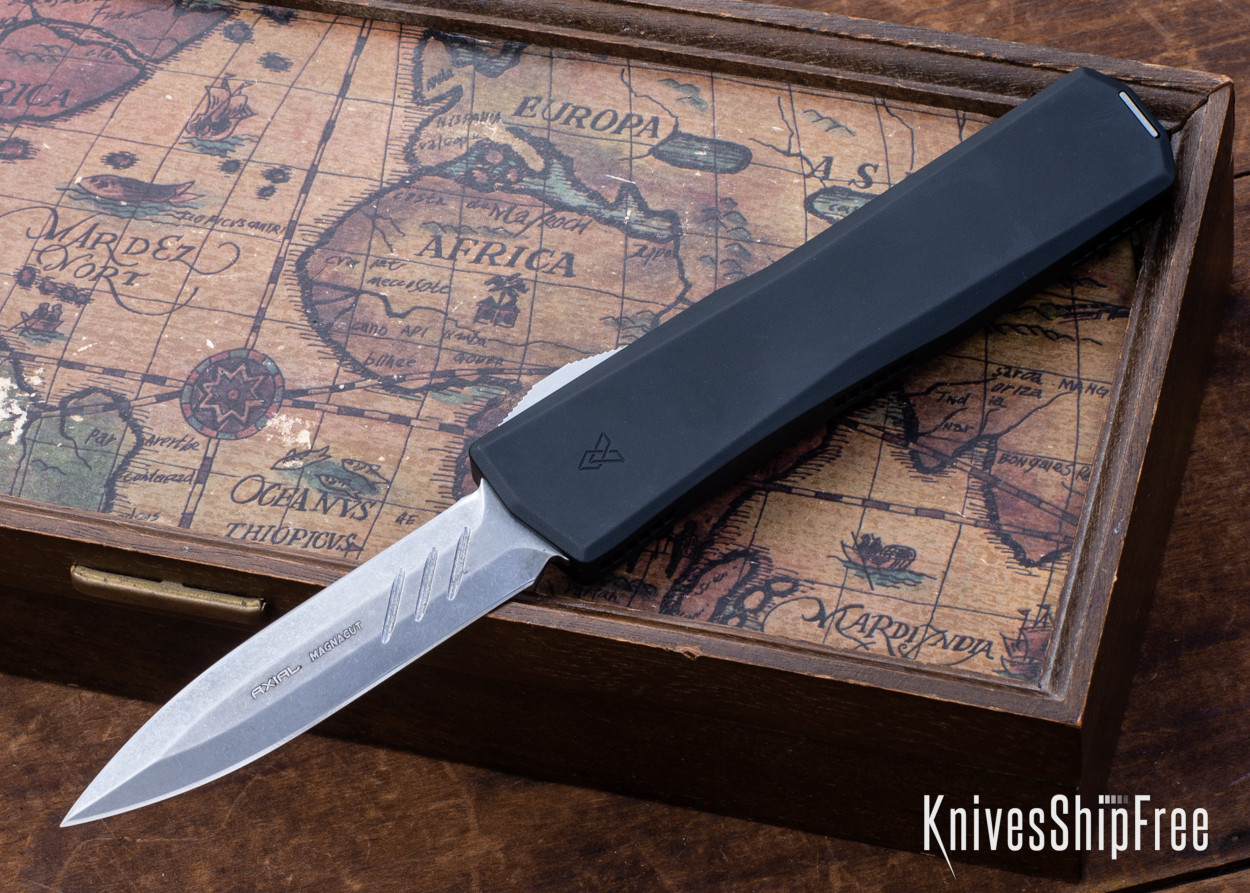 Axial Shift OTF Auto Black Anodized Aluminum MagnaCut Double