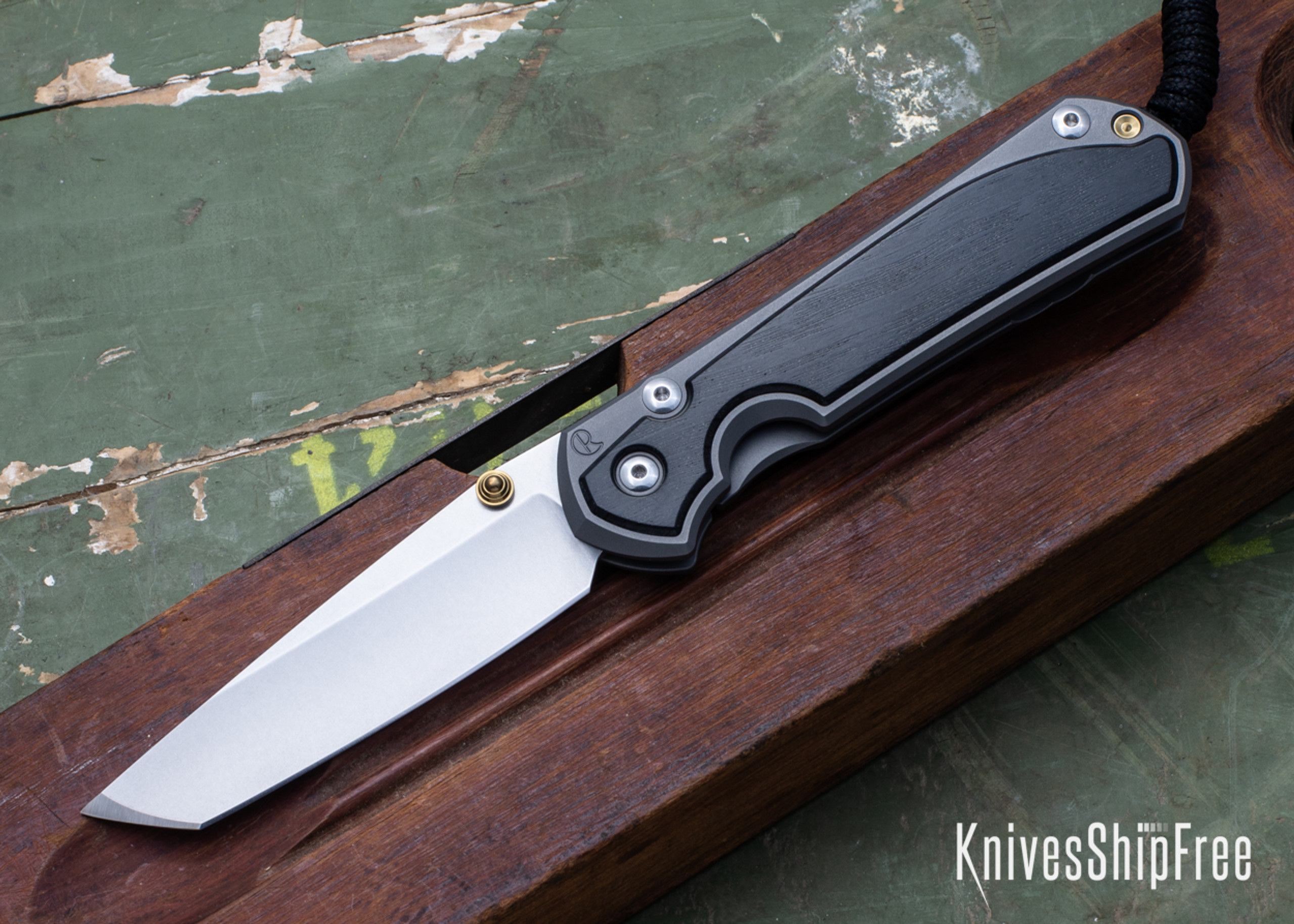 Chris Reeve Knives Large Sebenza 31 Bog Oak Inlay CPM MagnaCut Tanto CR24GI213