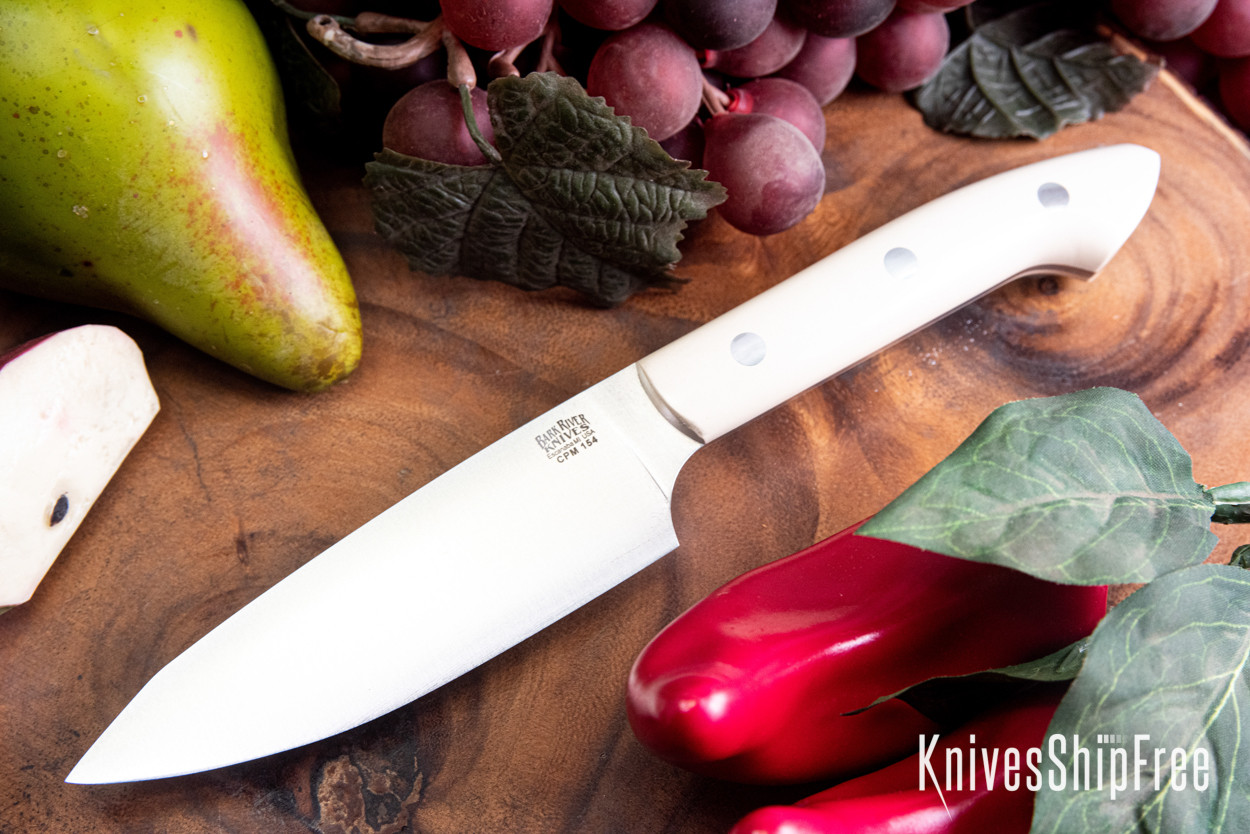 Bark River Knives Petty Z CPM154 Bone White Micarta