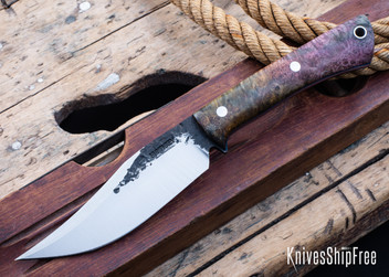 Box Elder Burl - Blue Liners - LH14HJ076 (Front)