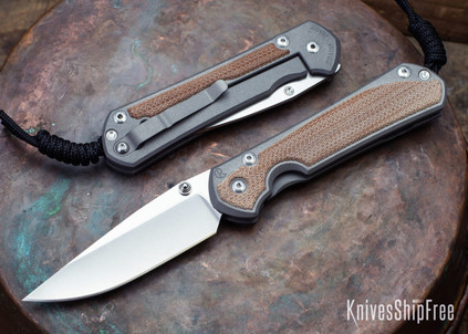 Chris Reeve Knives: Large Sebenza 31 - Natural Canvas Micarta Inlay