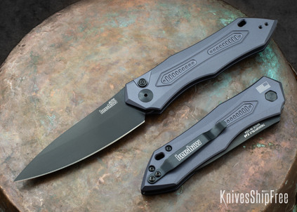 Kershaw Knives: Launch 6 - Gray Aluminum - Black DLC - 7800GRYBLK