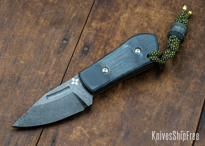 Joe Loui Knives: Chico #038 - Black Micarta - Gray Liners