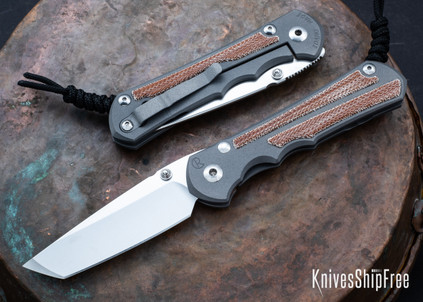 Chris Reeve Knives: Large Inkosi - Natural Canvas Micarta Inlay - Tanto Grind