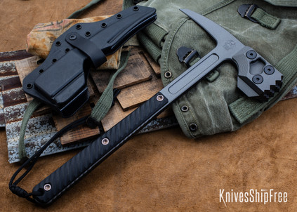 RMJ Tactical: Cuddles - 80CrV2 Hammer - Black G-10 - Tungsten Cerakote