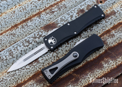 Microtech: Hera - Auto OTF - Dual Edge - Stonewashed Full Serrated Blade - 702-12