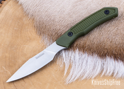 Kershaw Knives: Deschutes Caper  - Olive Green - Stonewash Finish - D2 Tool Steel -1882
