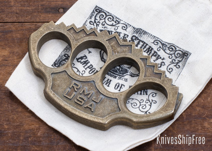 RMJ Tactical: Snuckles - Brass - Vintage Patina