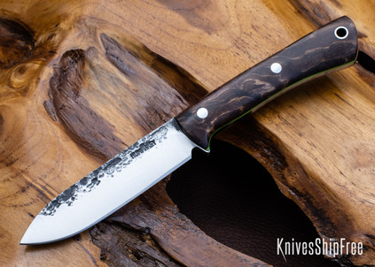 Lon Humphrey Knives: Gold Digger - Forged 52100 - Tasmanian Blackwood - Green Liners - LH23IH058