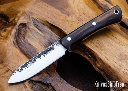 Lon Humphrey Knives: Gold Digger - Forged 52100 - Desert Ironwood - Red Liners - LH23IH144