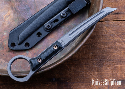 RMJ Tactical: "Stabby Guy" Pry Tool - Black G-10 - CPM-3V - Tungsten Cerakote