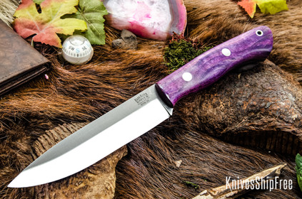 Bark River Knives: Aurora II - CPM 3V - Turquoise & Green Maple Burl