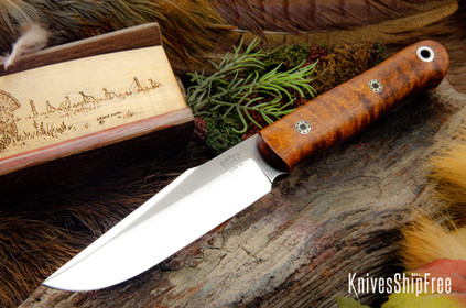 Bark River Knives: Ultralite Field Knife - CPM 3V - Red Tigertail