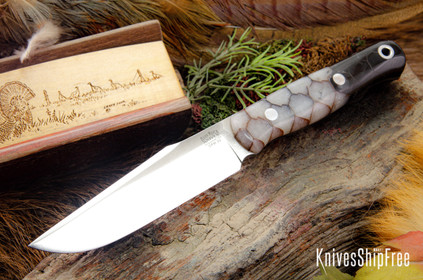 Bark River Knives: Ultralite Field Knife - CPM 3V - Nebula Dragon Scale