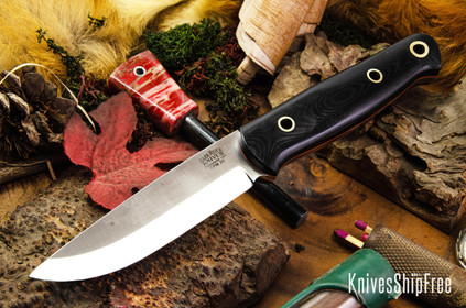 Bark River Knives: Bushcrafter II - CPM 3V - Tigerstripe G-10