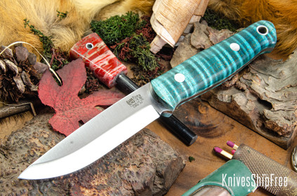 花鳥3 Bark River Knives: Bushcrafter - CPM 3V - Rose Tigertail