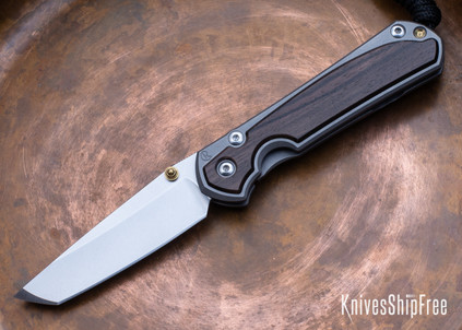 Chris Reeve Knives: Small Sebenza 31 - CPM-MagnaCut Tanto - Macassar Ebony Inlay - CR20CI007