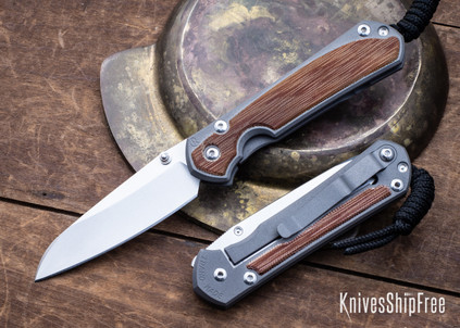 Chris Reeve Knives: Small Sebenza 31 - Black Canvas Micarta Inlay