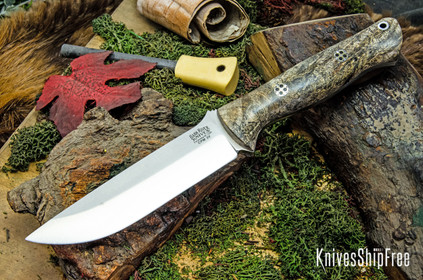 Bark River Knives: Bravo 1.25 LT - CPM 3V - Rampless - Blue