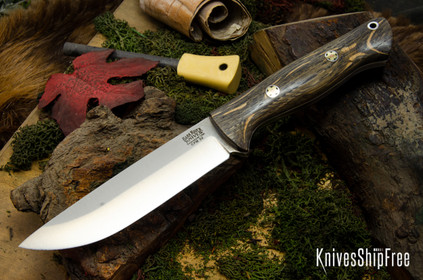 Bark River Knives: Bravo 1.25 LT - CPM 3V - Rampless - Bog Oak