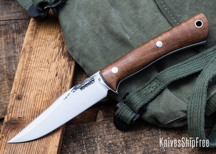 Lon Humphrey Knives: Minuteman - Forged 52100 - Tasmanian Blackwood - White Liners - LH28DI098