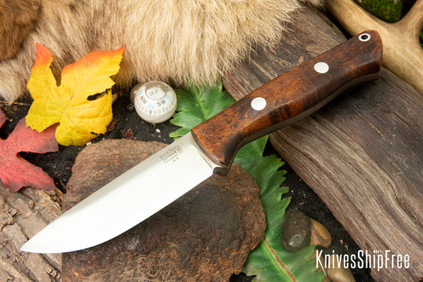 Bark River Knives: Bravo 2 - Dark Curly Maple #1