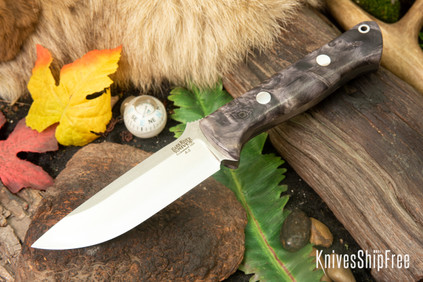 Bark River Knives: Bravo 1 - Gray & White Maple Burl