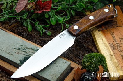 Bark River Knives: Fox River II LT - CPM 3V - Dark Curly Maple #3