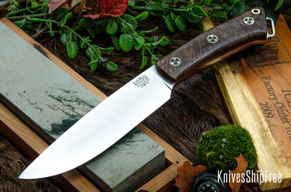 Bark River Knives: Fox River II LT - CPM 3V - Bocote - Orange 