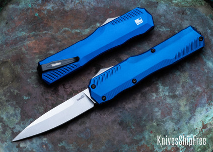 Kershaw Knives: Livewire - OTF Auto - Blue Aluminum - CPM-MagnaCut - 9000BLU