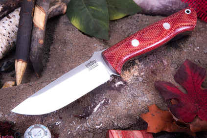 Bark River Knives: Bravo 1 - CPM CruWear - Firedog Canvas Micarta - Black Liners