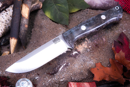 Bark River Knives: Bravo 1 - CPM CruWear - Rampless - Grey Maple Burl