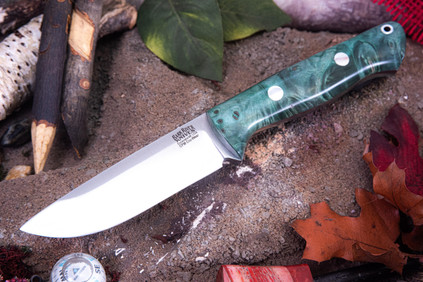 Bark River Knives: Bravo 1 - CPM CruWear - Rampless - Grey Maple Burl
